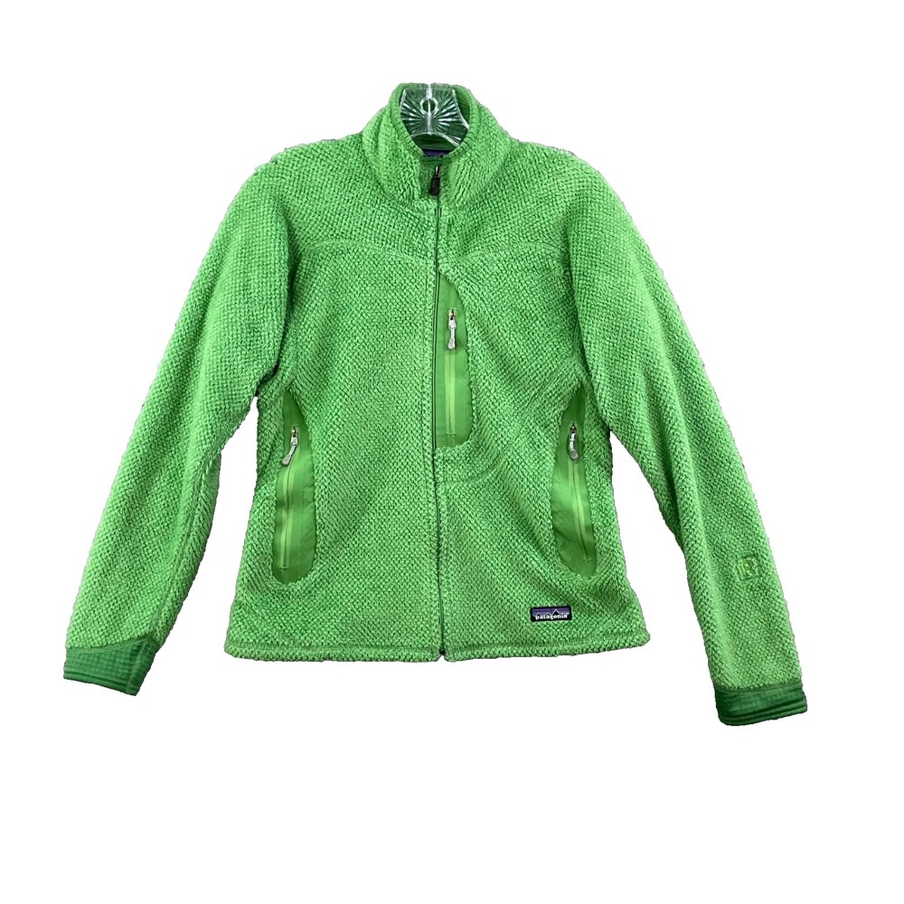 Patagonia R2 Fleece Jacket Womens Medium Green Polartec Outdoor Hiking Gorpcore
